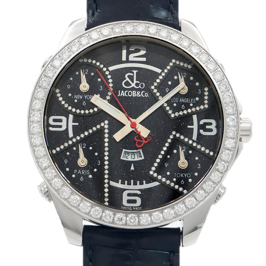 JACOB&CO（ジェイコブ） 電池交換済 JACOB&Co. ファイブタイムゾーン