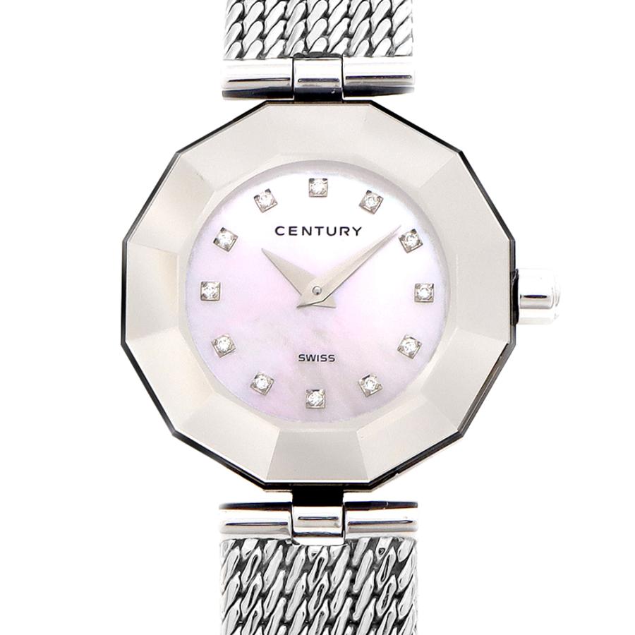 電池交換済 CENTURY センチュリー タイムジェム ダイヤモンド 12P 