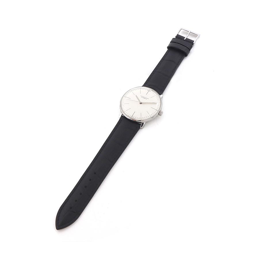 Junghans（ユンハンス） 内部点検済 マックスビル 027/3501 白 ホワイト SS ステンレス 純正尾錠 メンズ 自動巻き ...