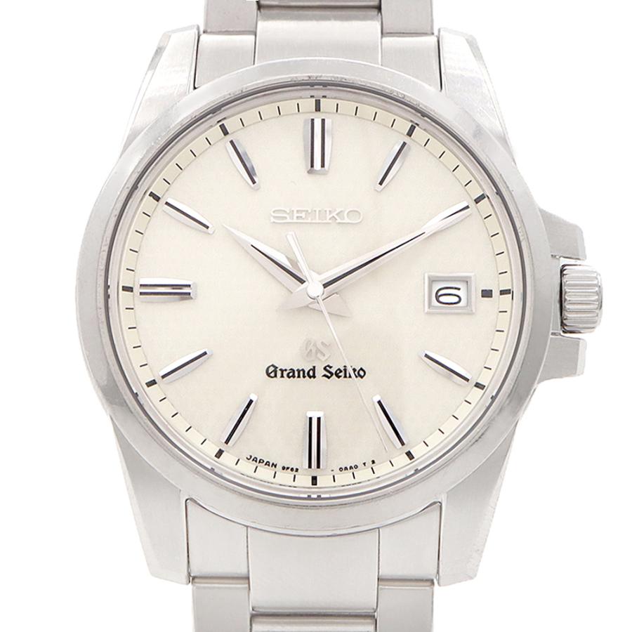 SEIKO（セイコー） 電池交換済 GS グランドセイコー 9F62-0AA1 SBGX053 100m防水 デイト 白 ホワイト メンズ ...