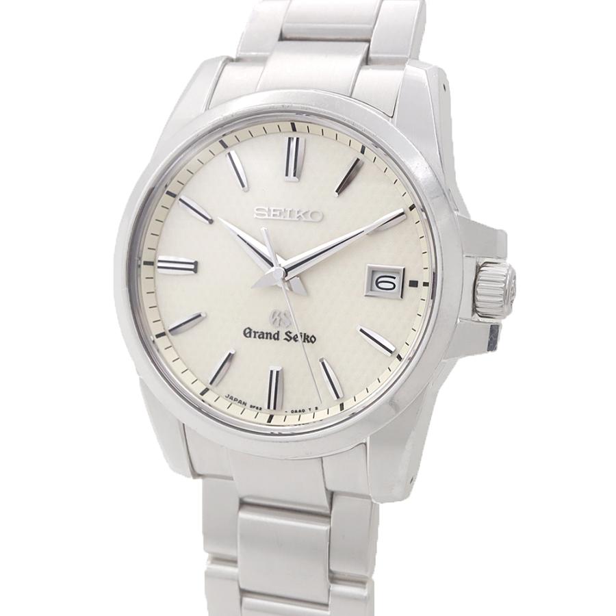 SEIKO（セイコー） 電池交換済 GS グランドセイコー 9F62-0AA1 SBGX053 100m防水 デイト 白 ホワイト メンズ ...