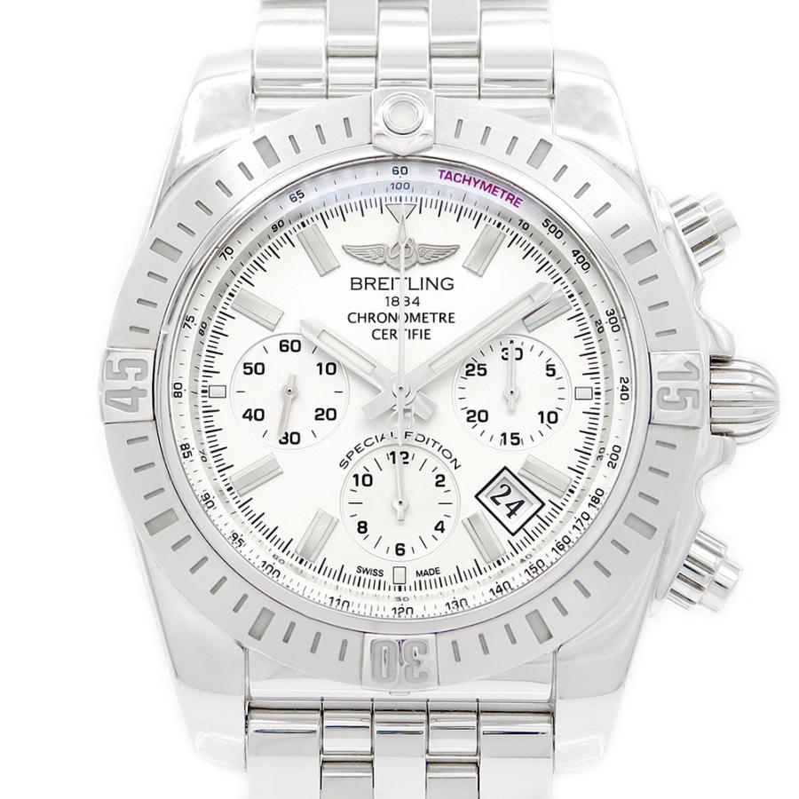 BREITLING ブライトリング クロノマット 44 クロノグラフ AB0115 スペシャルエディション JSP 日本限定 シルバー SS ステンレス 自動巻き 【6ヶ月保証】【腕時計】【中古】 ブライトリング（BREITLING） クロノマット 44 クロノグラフ AB0115
