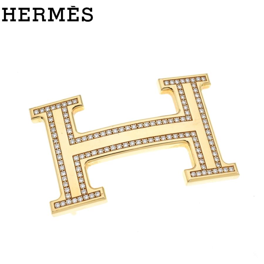HERMES エルメス 750YG バックル Hベルト 純正ダイヤ イエロー HERMES エルメス 750YG バックル Hベルト 純正ダイヤ イエロー