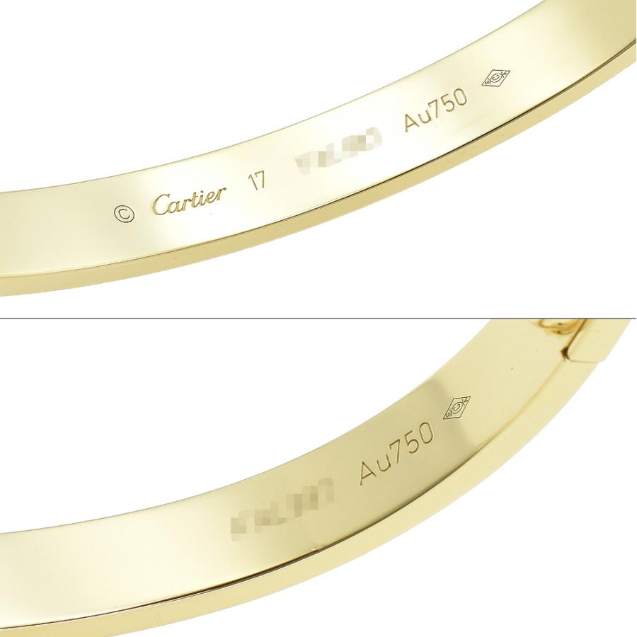 Cartier 仕上げ済み カルティエ 750YG 新型ラブブレス アフター Cartier 仕上げ済み カルティエ 750YG 新型ラブブレス アフター