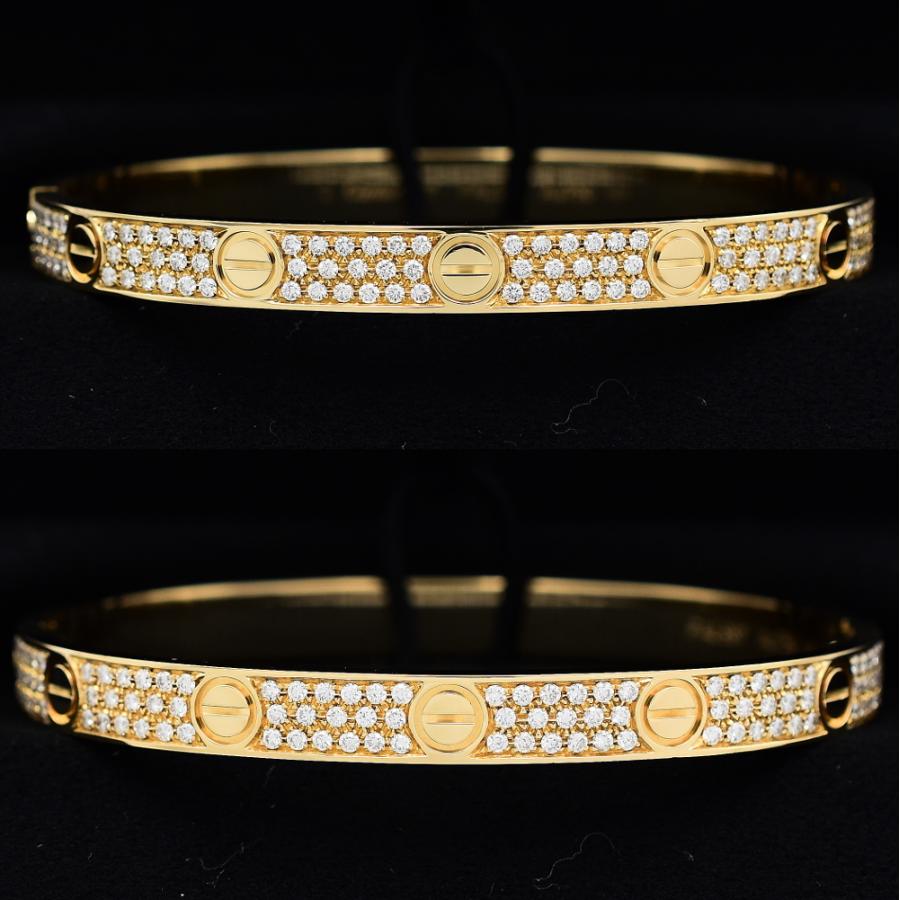 Cartier 仕上げ済み カルティエ 750YG 新型ラブブレス アフター Cartier 仕上げ済み カルティエ 750YG 新型ラブブレス アフター