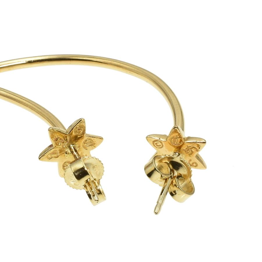 CHROME HEARTS クロムハーツ 22K スターフープ ピアス イエロー CHROME HEARTS クロムハーツ 22K スターフープ ピアス イエロー