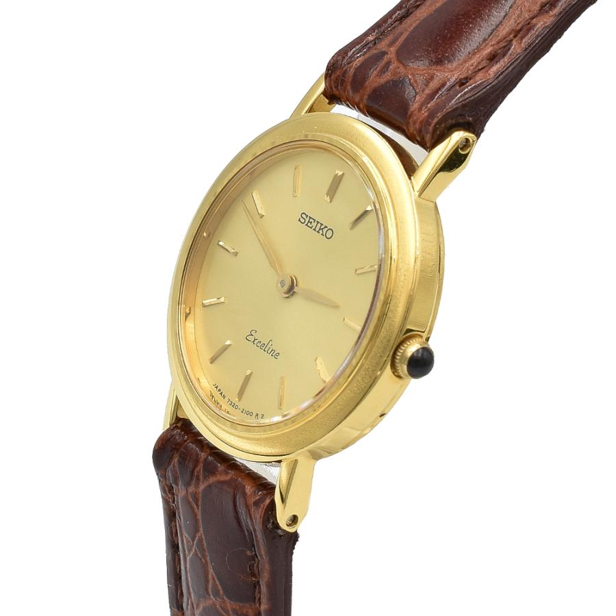 SEIKO セイコー エクセリーヌ 18KT刻印 7320-0450 QZ クォーツ SEIKO セイコー エクセリーヌ 18KT刻印 7320-0450 QZ クォーツ