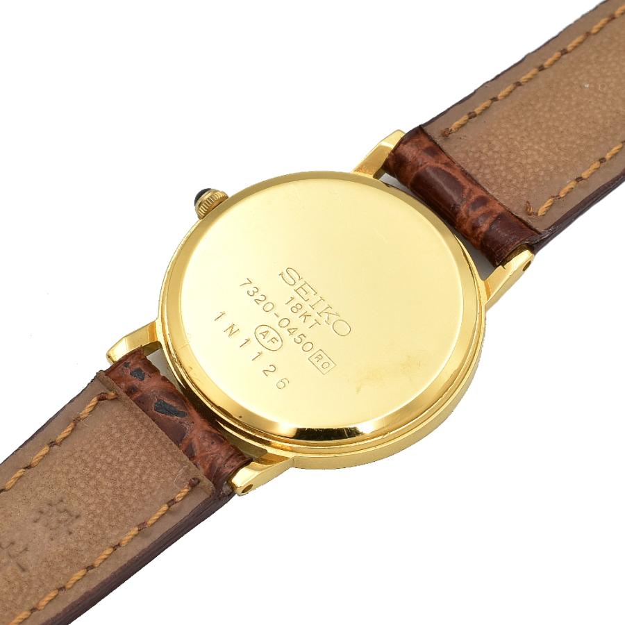SEIKO セイコー エクセリーヌ 18KT刻印 7320-0450 QZ クォーツ SEIKO セイコー エクセリーヌ 18KT刻印 7320-0450 QZ クォーツ