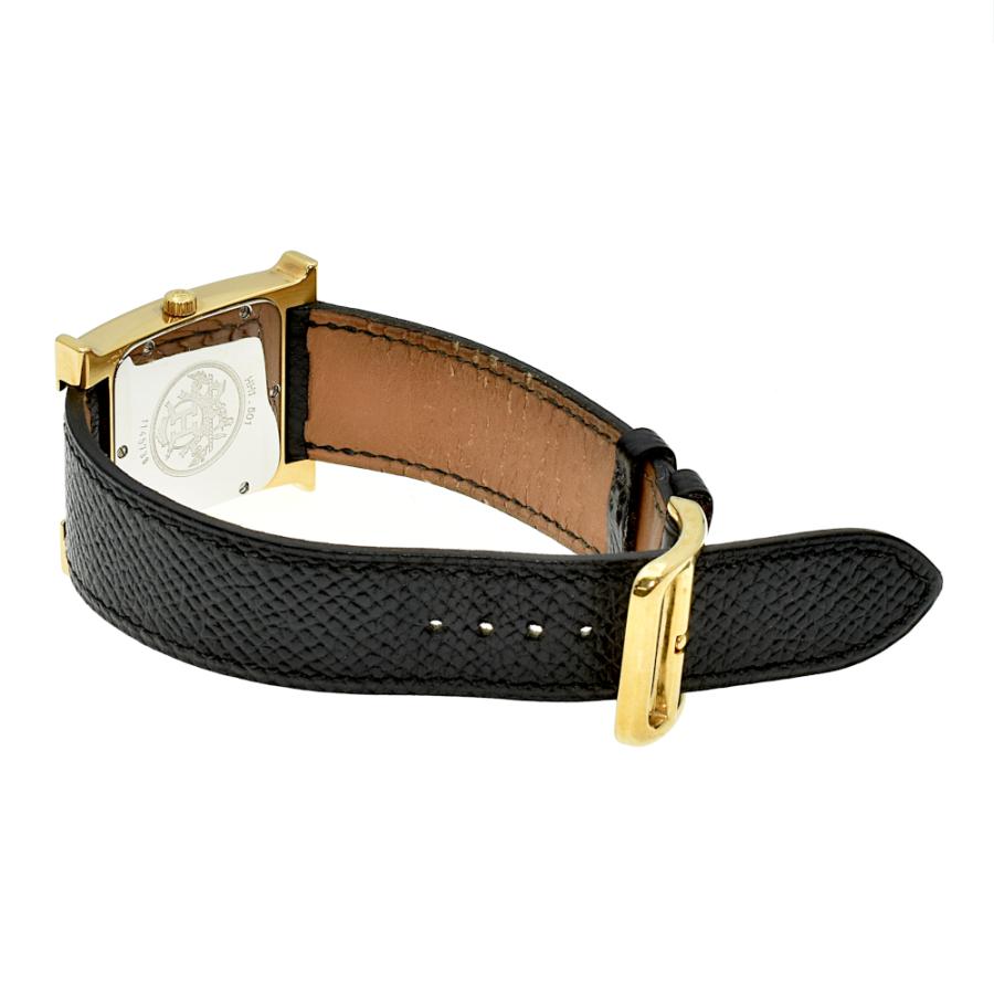 HERMES エルメス HH1.501 Hウォッチスクエア ゴールド文字盤 QZ HERMES エルメス HH1.501 Hウォッチスクエア ゴールド文字盤 QZ
