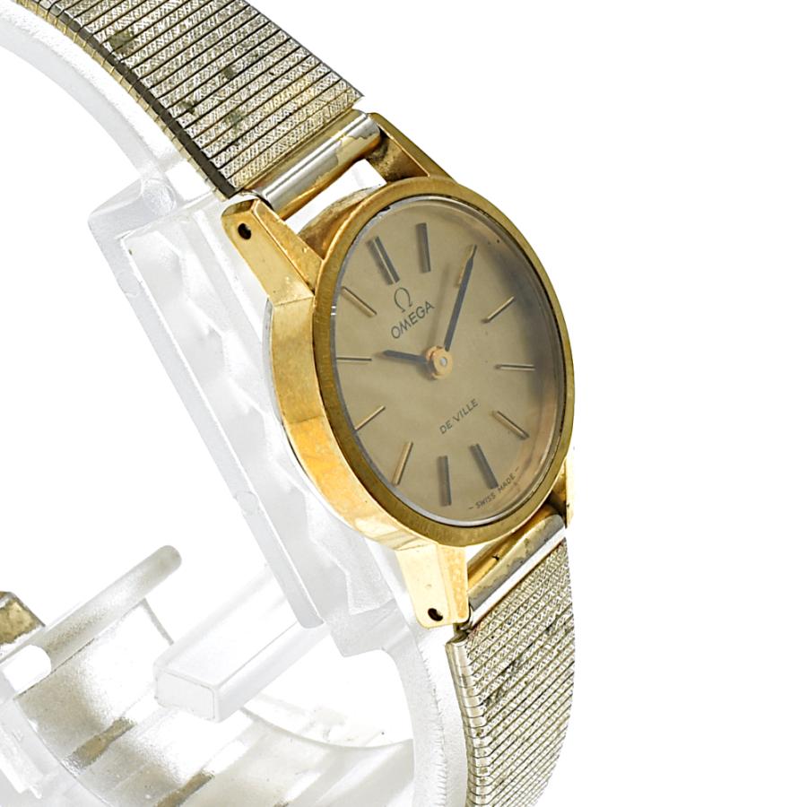 OMEGA オメガ デビル 手巻き ラウンド レディース腕時計 ゴールド  