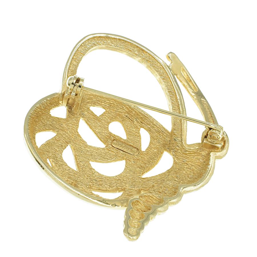 ヴィンテージ ディオール Dior バタフライモチーフ ブローチ 希少 美品 Christian Dior クリスチャンディオール 蝶 バタフライ