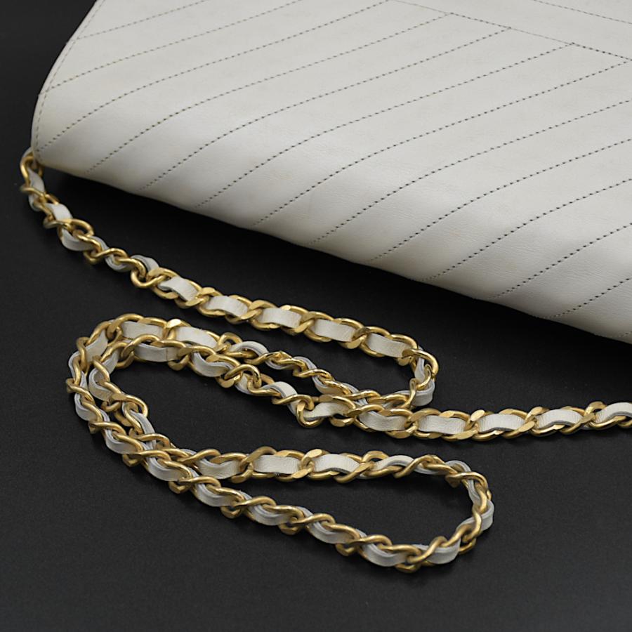 CHANEL（シャネル） ストライプステッチ ココマーク チェーン