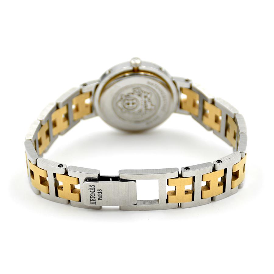 HERMES 【A02559】HERMES エルメス クリッパー QZ クォーツ 白