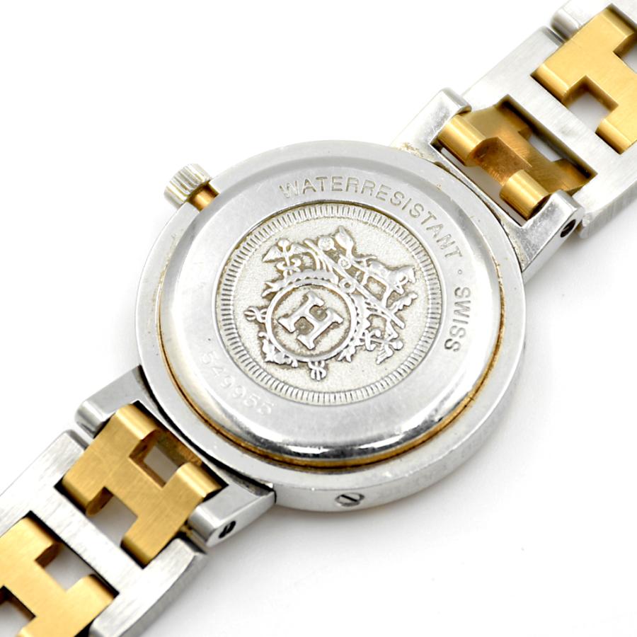 HERMES 【A02559】HERMES エルメス クリッパー QZ クォーツ 白