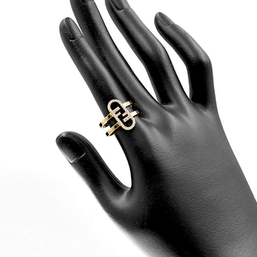 FENDI 【M02633】FENDI フェンディ オーロック ラインストーン リング