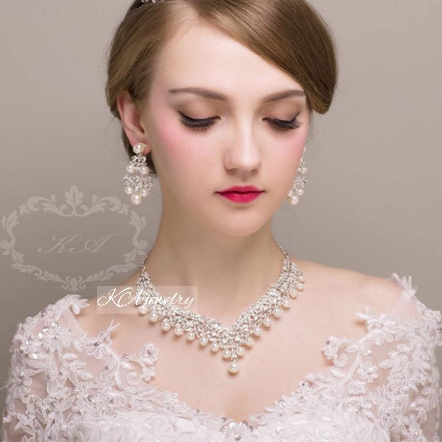 お年玉セール特価 ピアス イヤリング ネックレス 2点セット パール 結婚式 ウェディング ブライダル アクセサリー ウエディング シルバー Materialworldblog Com