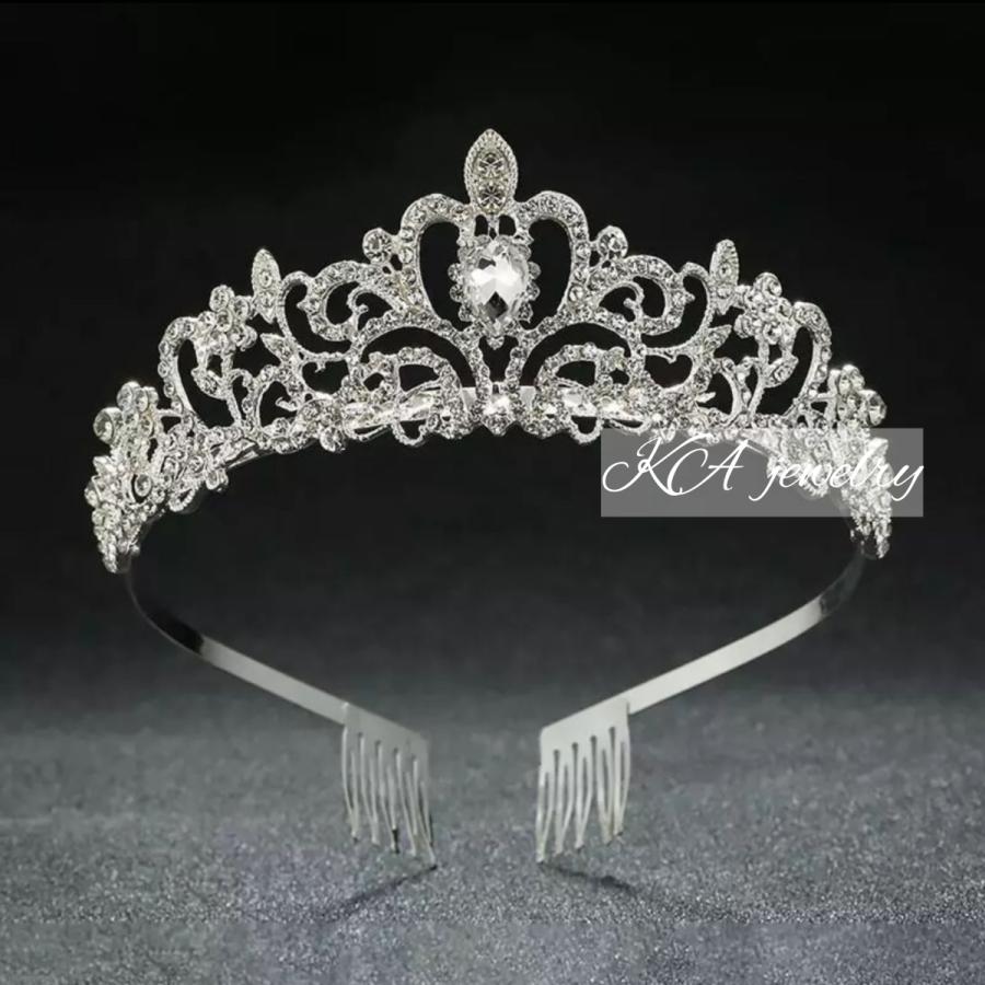 ウェディングティアラ 花嫁 ヘアーアクセサリー 結婚式 ゴールド プリンセス ティアラ |  | 01