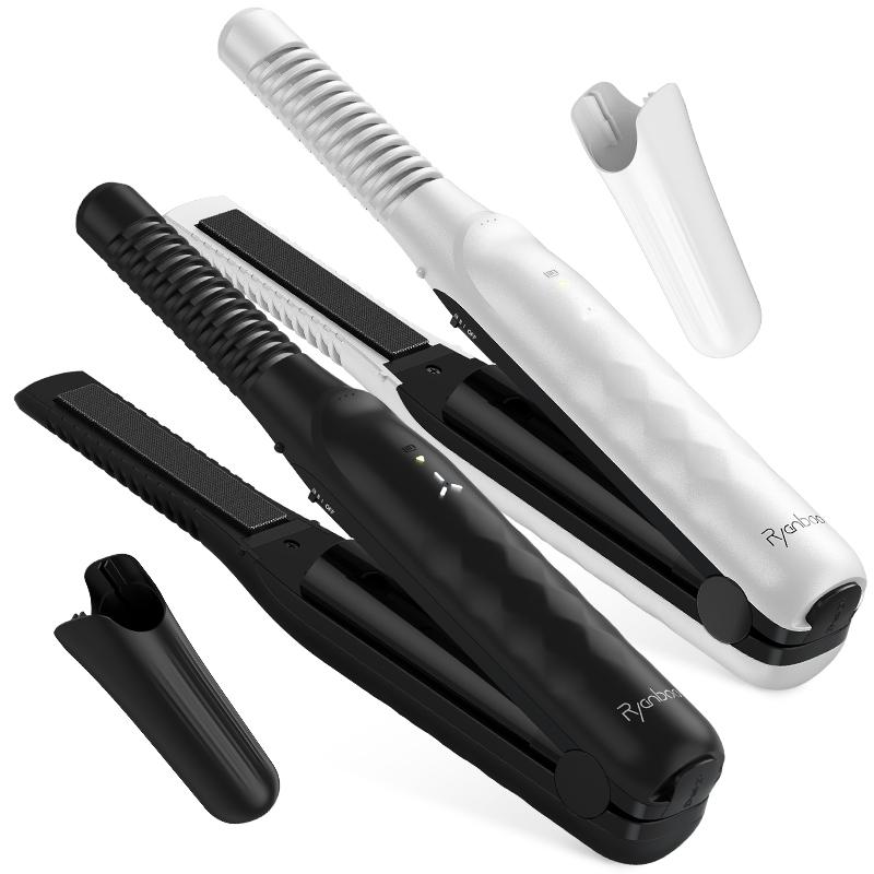 【新技術】 ヘアアイロン コードレスヘアアイロン 機内持ち込み可能 USB充電式 ストレート ミニ コンパクトカール2way持ち運び用前髪3段階温度調整MAX200℃ 10mm | Ryanboo