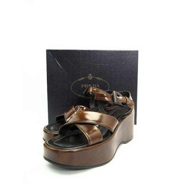 Prada プラダ 厚底フラットサンダル 約23cm 中古 1 京都リサイクル王国yahoo 店 通販 Yahoo ショッピング