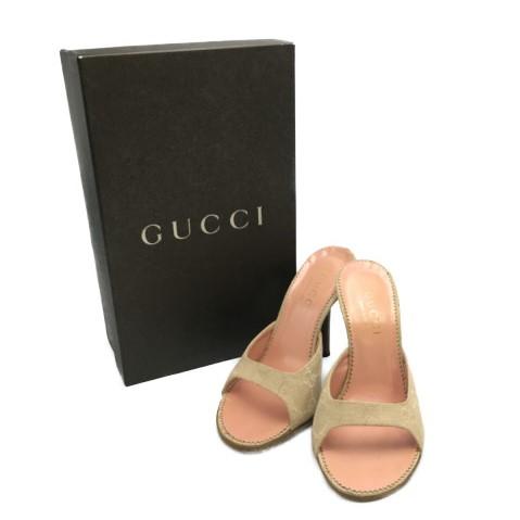 GUCCI グッチ GGキャンバス サンダル 34 1/2C (約21.5cm) 中古 送料
