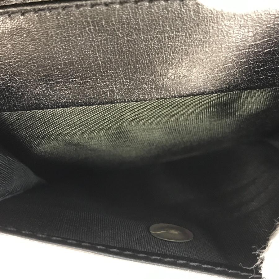 CELINE ブラックレザー 三つ折り財布 CELINE 三つ折り財布 ブラック