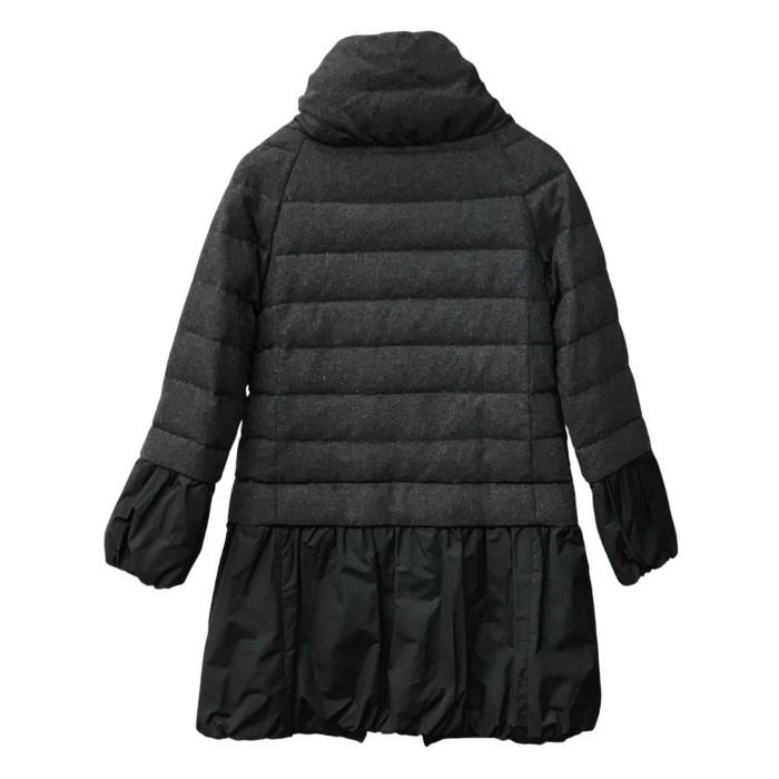 HERNO（ヘルノ） ダウンコート レディース ウール ミドル丈 異素材 グレー/ブラック 38サイズ 41122-DP-33603S ...