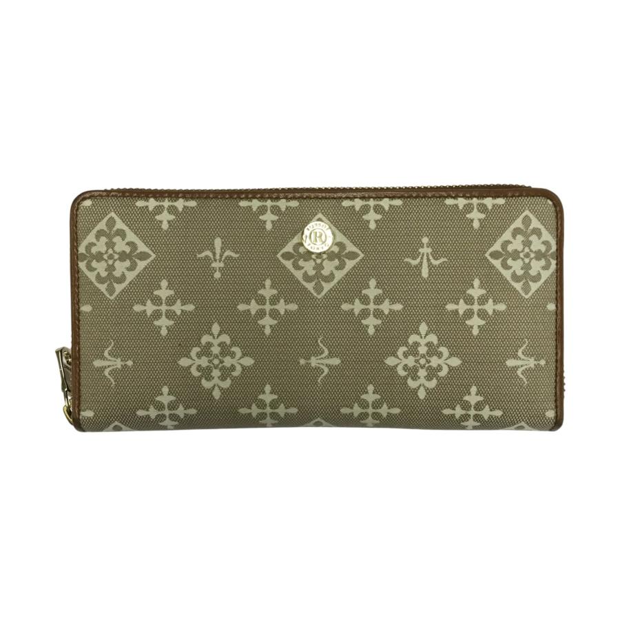 russet（ラシット） 長財布 レディース ラウンドジップ ベージュ 中古