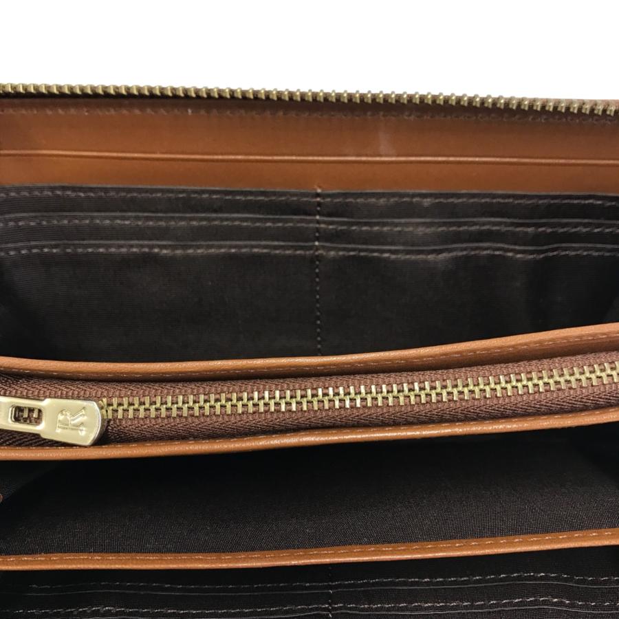 russet（ラシット） 長財布 レディース ラウンドジップ ベージュ 中古