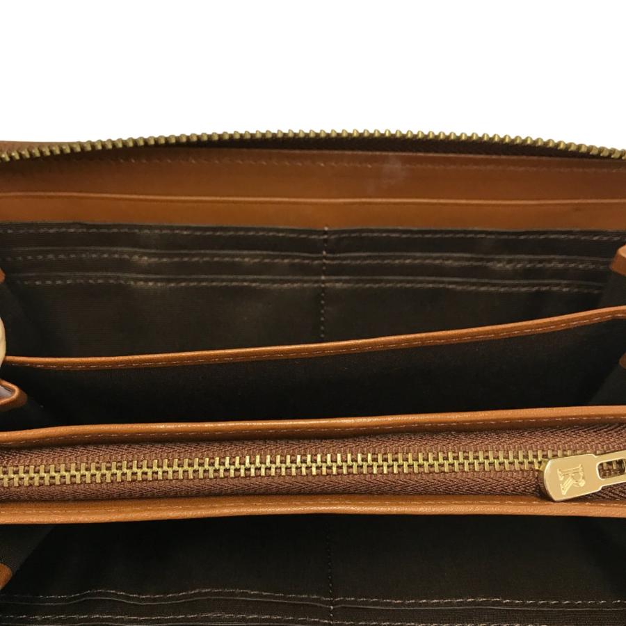 russet（ラシット） 長財布 レディース ラウンドジップ ベージュ 中古
