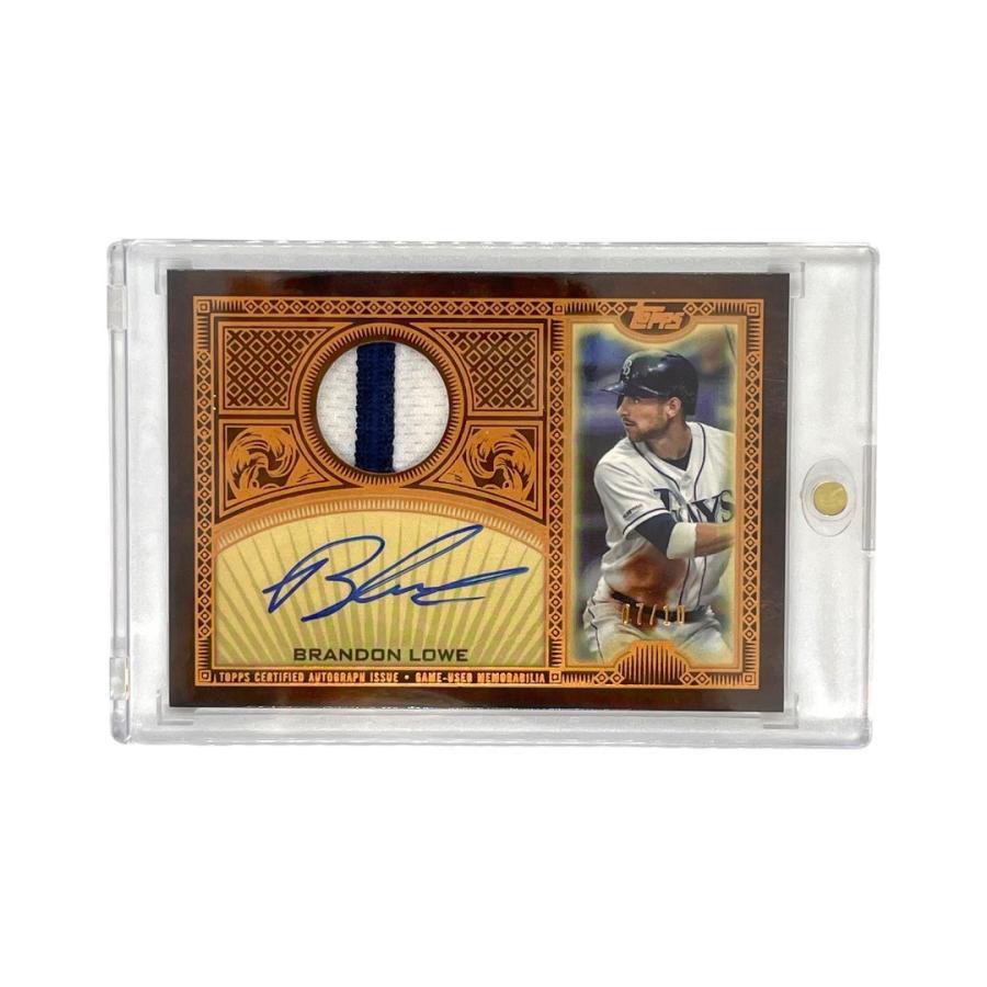 TOPPS MLBカード REVERENCE AUTOGRAPHED PATCH BRANDON LOWE 07/10 #TRAP-BL 送料無料 中古 IT1 Topps TOPPS MLBカード REVERENCE AUTOGRAPHED PATCH BRANDON LOWE 07