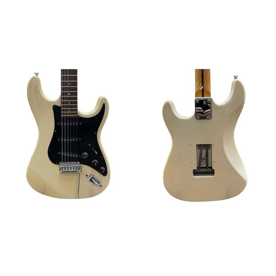 Samick ストラトタイプ エレキギター クリーム ブラック サミック 入門 練習 中古 R4 Samick ストラトタイプ エレキギター クリーム ブラック サミック 入門