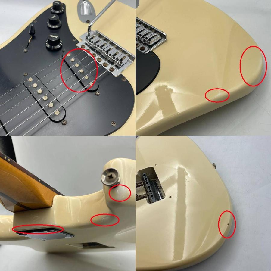 Samick ストラトタイプ エレキギター クリーム ブラック サミック 入門