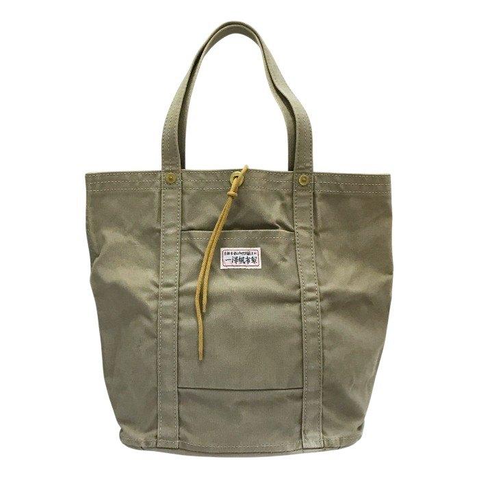 一澤帆布 トートバッグ ユニセックス 旧ロゴ グレー 中古 T1 : 京都