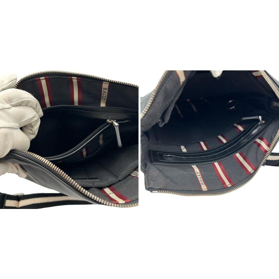 Bally BALLY バリー TUSTON-SM ショルダーバッグ ブラック 中古 W4  