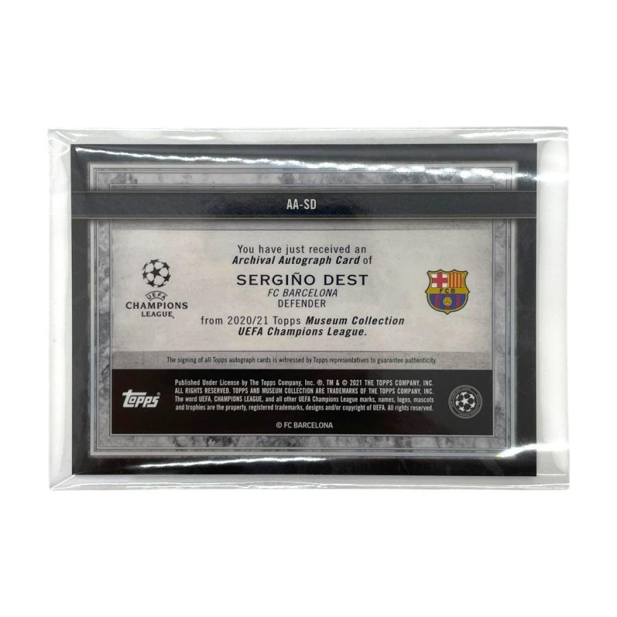 TOPPS サッカーカード MUSEUM COLLECTION ARCHIVAL AUTOGRAPH SERGINO DEST BARCELONA 120/150 #AA-SD 送料無料 中古 IT1 Topps TOPPS サッカーカード MUSEUM COLLECTION ARCHIVAL