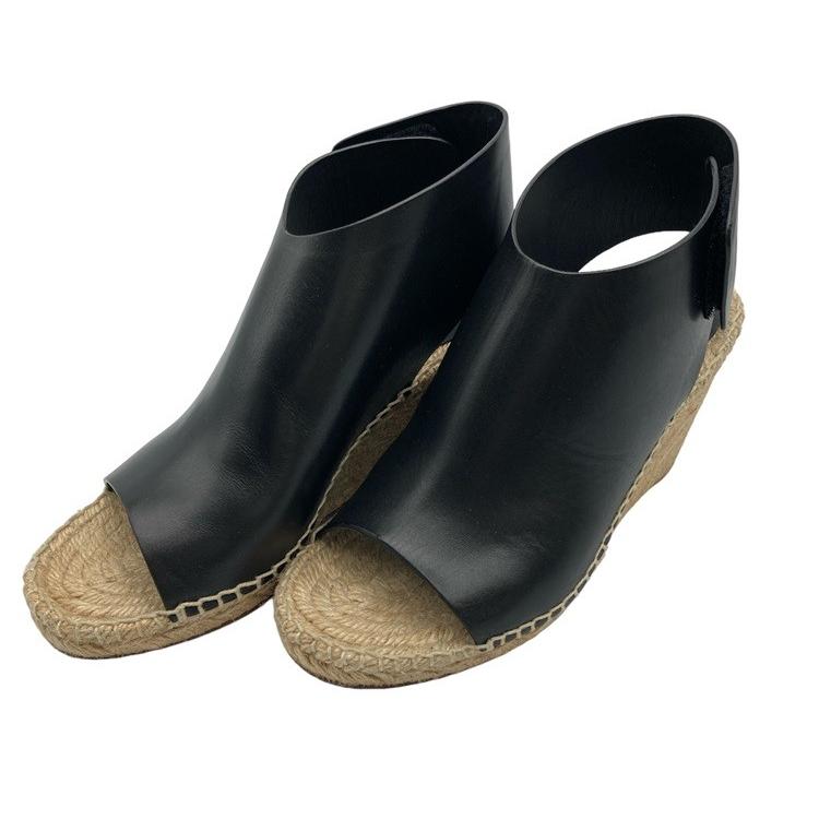 CELINE セリーヌ Open Toe Bootie 80 エスパドリーユ ウェッジソール 