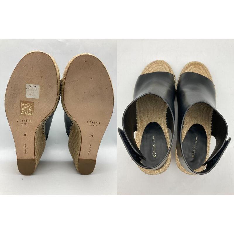 セリーヌエスパドリーユカーフスキンサンダル一回のみ使用