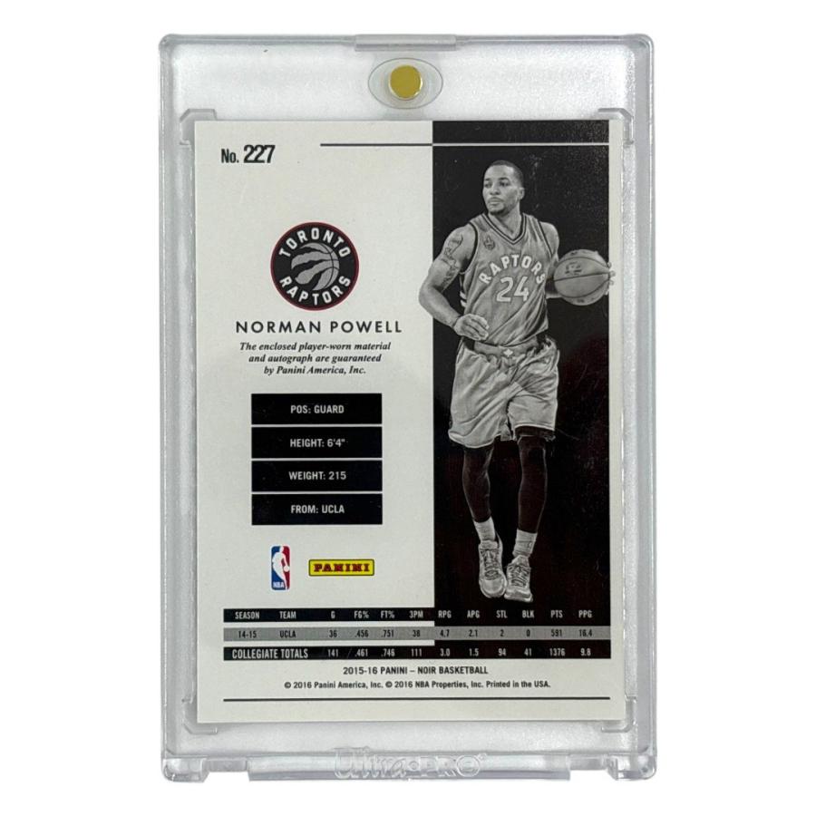 PANINI NBAカード NOIR NORMAN POWELL RAPTORS 1/2 #227 送料無料 中古 IT1 PANINI NBAカード NOIR NORMAN POWELL RAPTORS 1/2 #227 中古 IT1