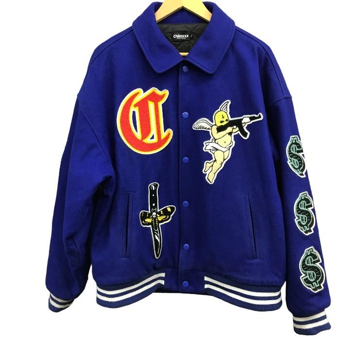 chilaxxx チラックス ウール スタジャン メンズ L ブルー 中古 chilaxxx チラックス ウール スタジャン メンズ L ブルー 中古