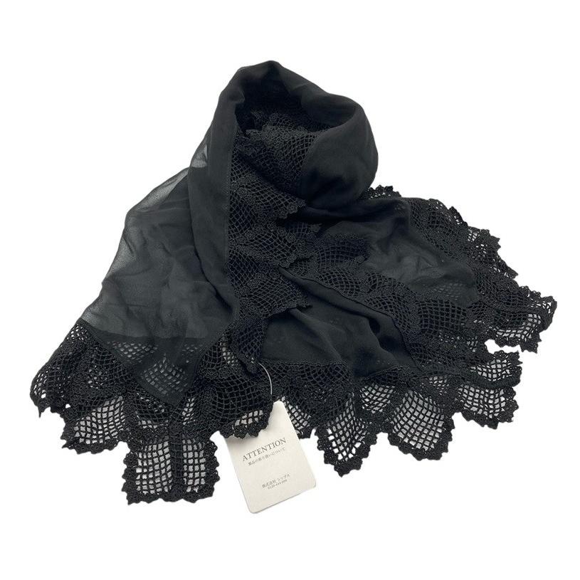 ships little black SHIPS シップス リトルブラック シルク ショール