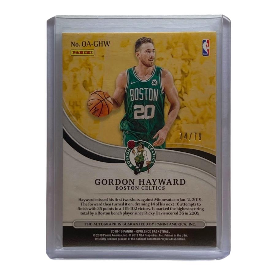 PANINI NBAカード OPULENCE GORDON HAYWARD CELTICS 74/79 #OA-GHW 送料無料 中古 IT2 PANINI NBAカード OPULENCE GORDON HAYWARD CELTICS 74/79 #OA