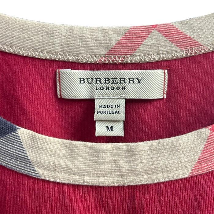 BURBERRY LONDON インポート Tシャツ チェック レッド M
