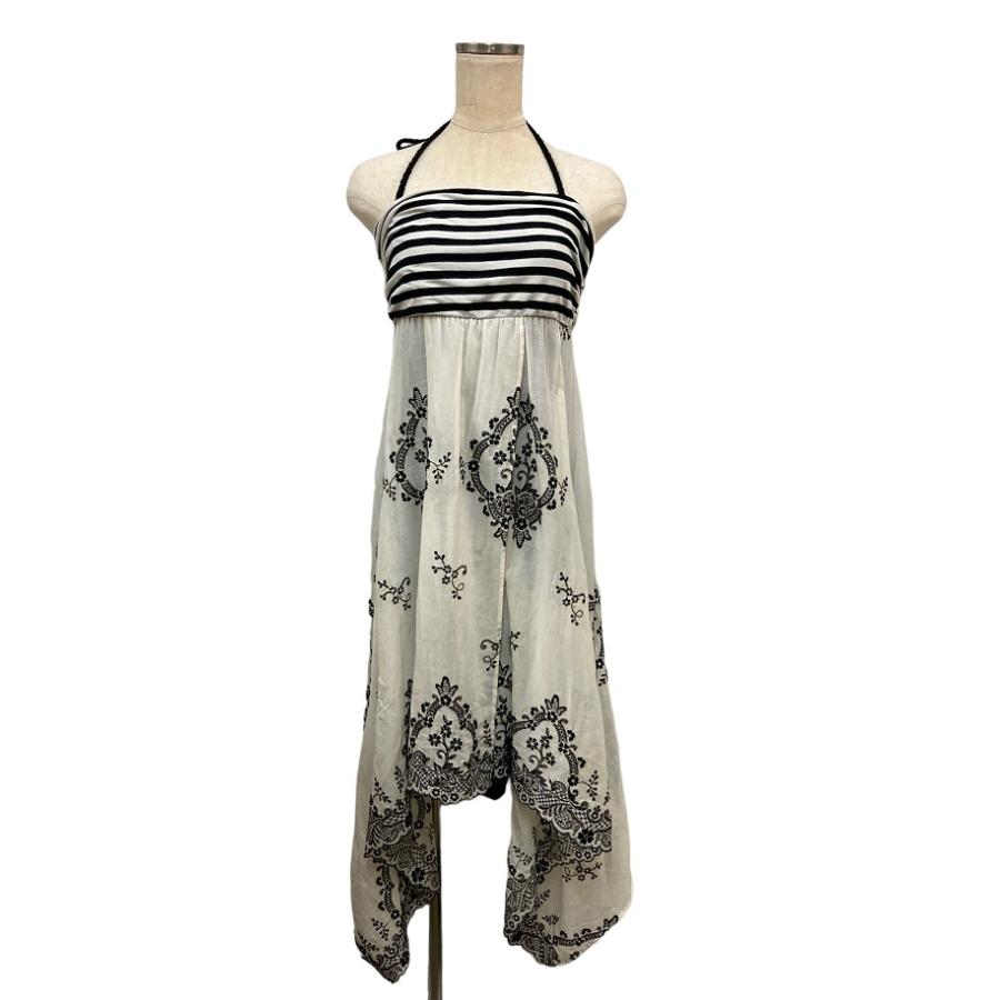 Grace Class グレースクラス ボーダー刺繍ベア ホルターネック ワンピース 中古4 | GRACE CLASS