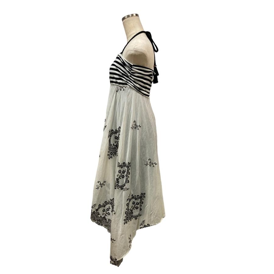 Grace Class グレースクラス ボーダー刺繍ベア ホルターネック ワンピース 中古4 | GRACE CLASS | 01