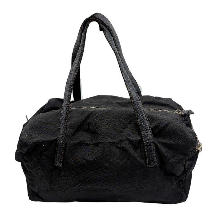 PRADA（プラダ） ミニ ボストンバッグ 三角ロゴ ブラック 中古 W1