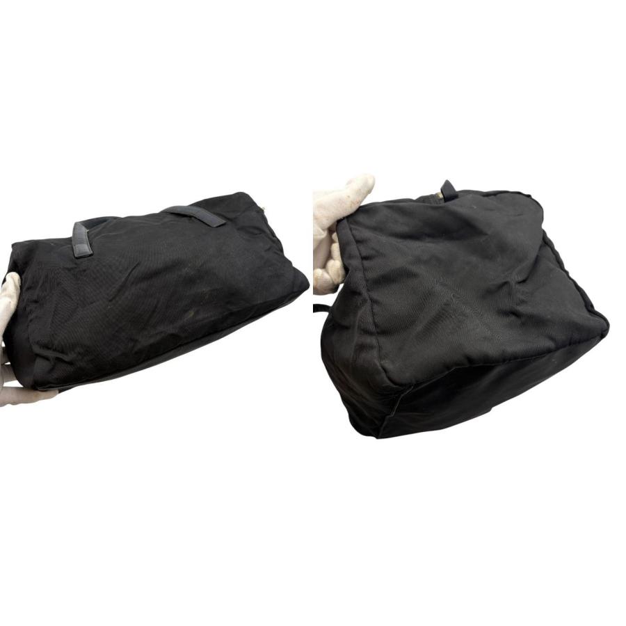 PRADA（プラダ） ミニ ボストンバッグ 三角ロゴ ブラック 中古 W1