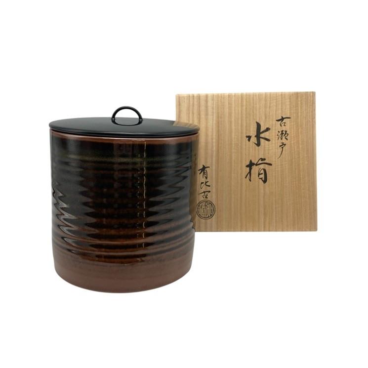 加藤有比古 古瀬戸 一重口 水指 中古 4 : 京都リサイクル王国Yahoo!店