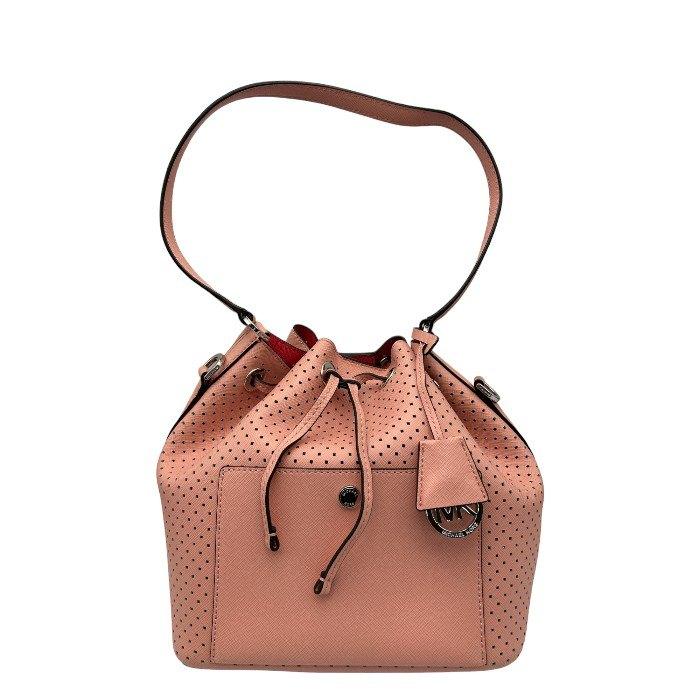MICHAEL KORS（マイケルコース） レザー 巾着 ショルダーバッグ ピンク 