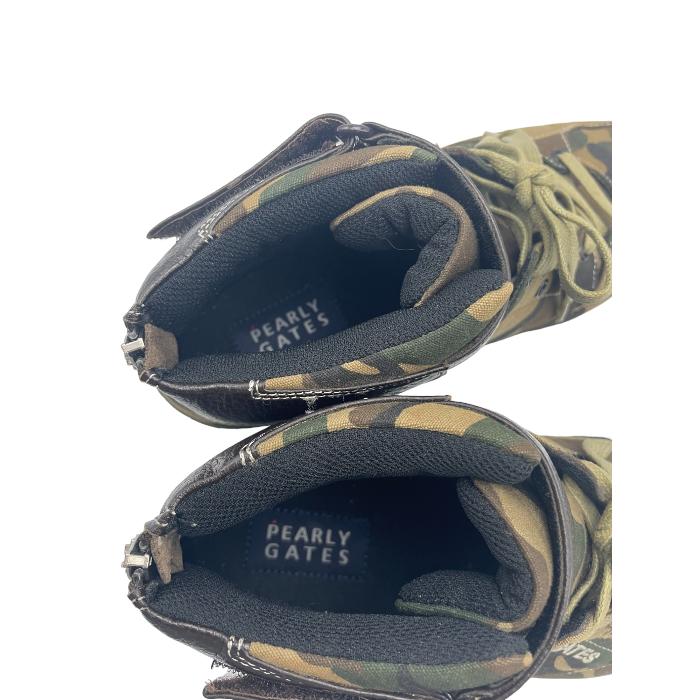 未使用PEARLYGATES ゴルフシューズ 迷彩 パーリーゲイツ 靴 27.5 未使用品 パーリーゲイツ PEARLY GATES ゴルフシューズ 27cm