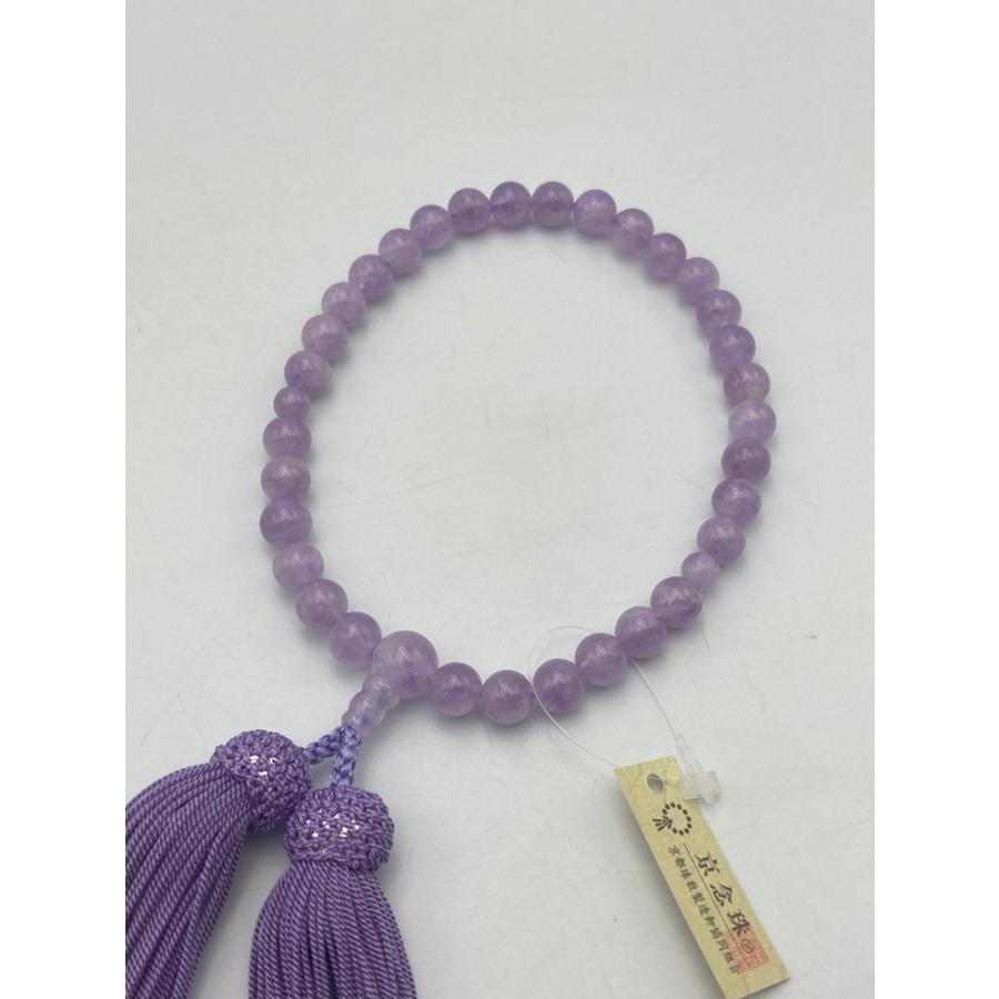 京念珠 紫水晶 8mm 正絹房 婦人ベーシック念珠 数珠 468445-3 中古 D4 京念珠 紫水晶 8mm 正絹房 婦人ベーシック念珠 468445-3 中古 D4